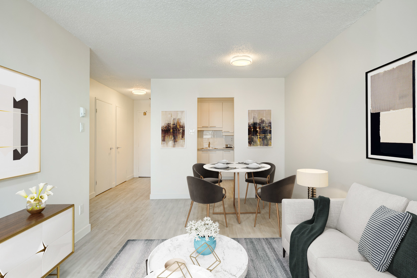 Studio / Bachelor Apartments for rent in Laval at Le Quatre Cent - Photo 01 - RentQuebecApartments – L407182